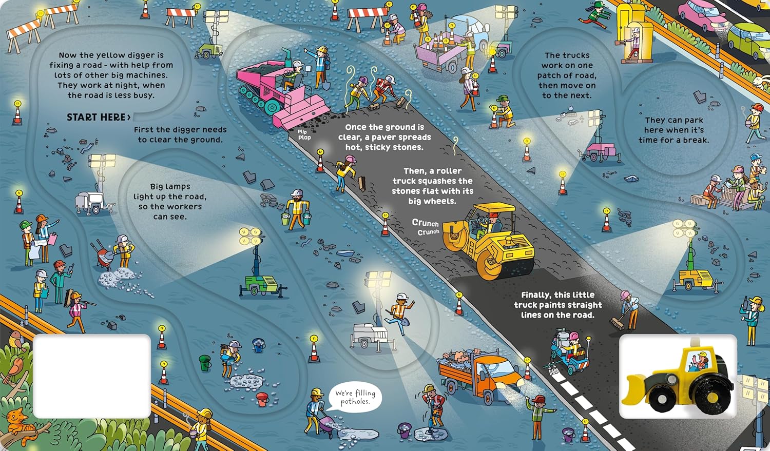 Wind-up Digger: A Toy and Book Gift Featuring a Hands-On Exploration Of Diggers And Construction Sites