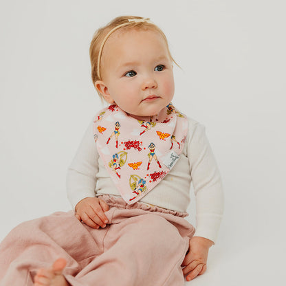Wonder Woman Baby Bandana Bibs (Set of Two) - Twinkle Twinkle Little One