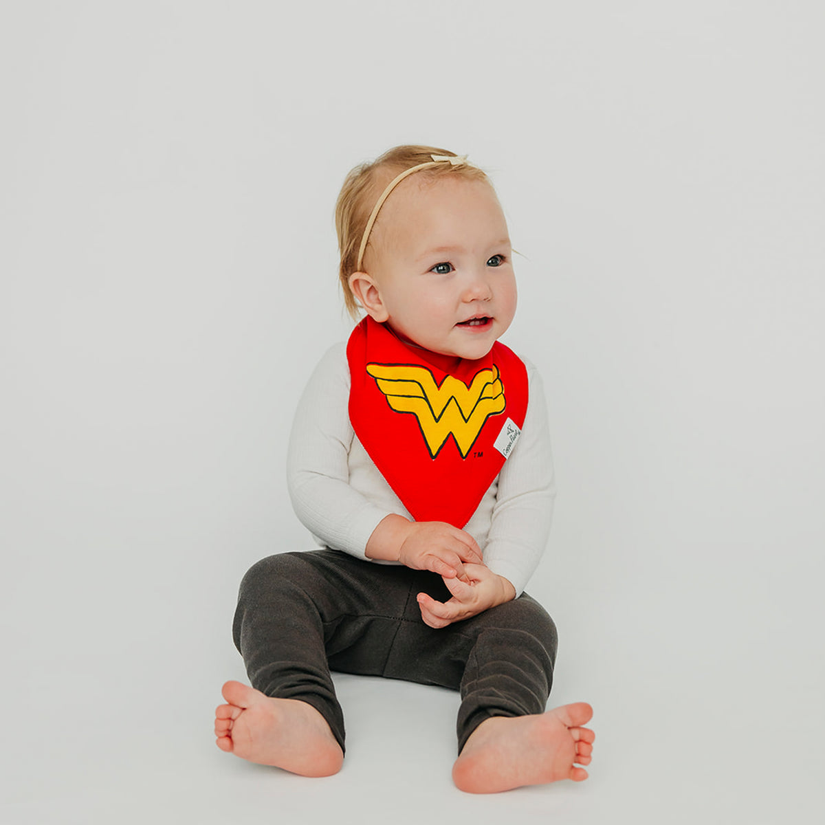 Wonder Woman Baby Bandana Bibs (Set of Two)