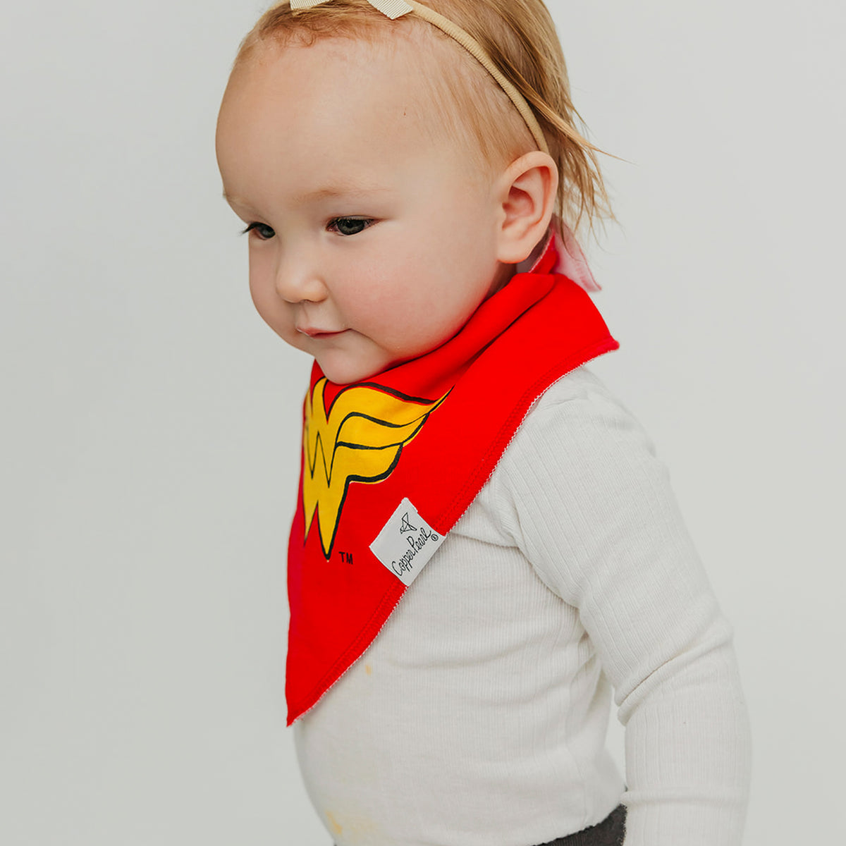 Wonder Woman Baby Bandana Bibs (Set of Two)