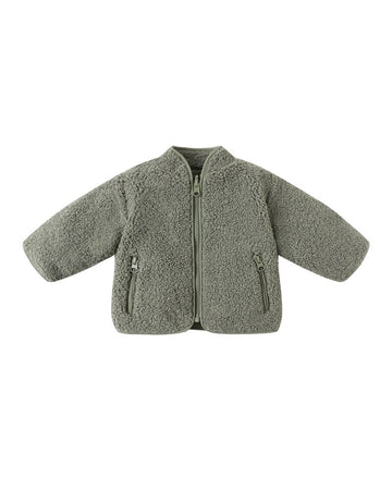 Shearling Zip Jacket || Forest - Twinkle Twinkle Little One