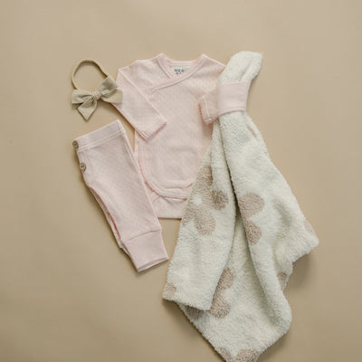 Pink Pointelle Layette Set - Newborn
