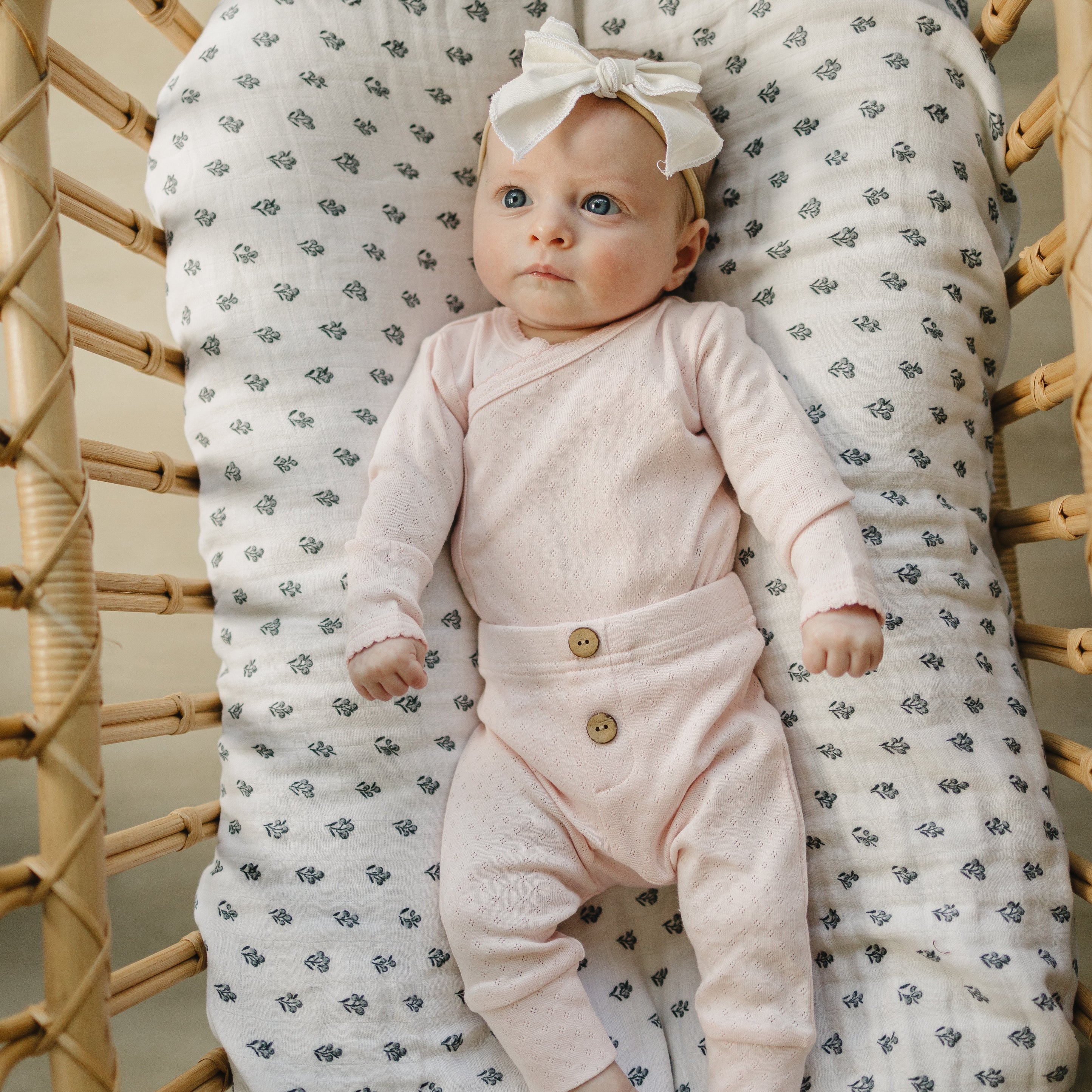 Pink Pointelle Layette Set - Newborn