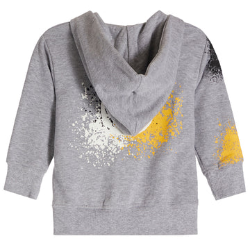 Little Mish Happy Boy Graffiti Zip Hoody - Heather - Twinkle Twinkle Little One