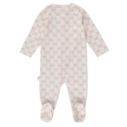 ZIPPER FOOTIE - BOWS - Twinkle Twinkle Little One