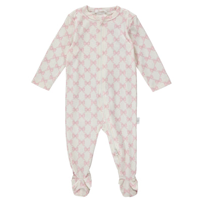 ZIPPER FOOTIE - BOWS - Twinkle Twinkle Little One