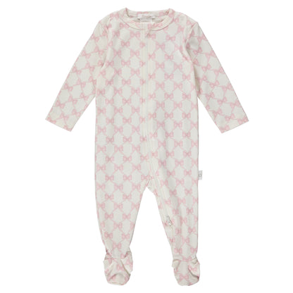 ZIPPER FOOTIE - BOWS - Twinkle Twinkle Little One