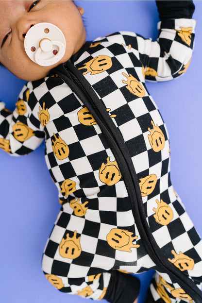 Retro Smiley Bamboo Sleeper - Twinkle Twinkle Little One