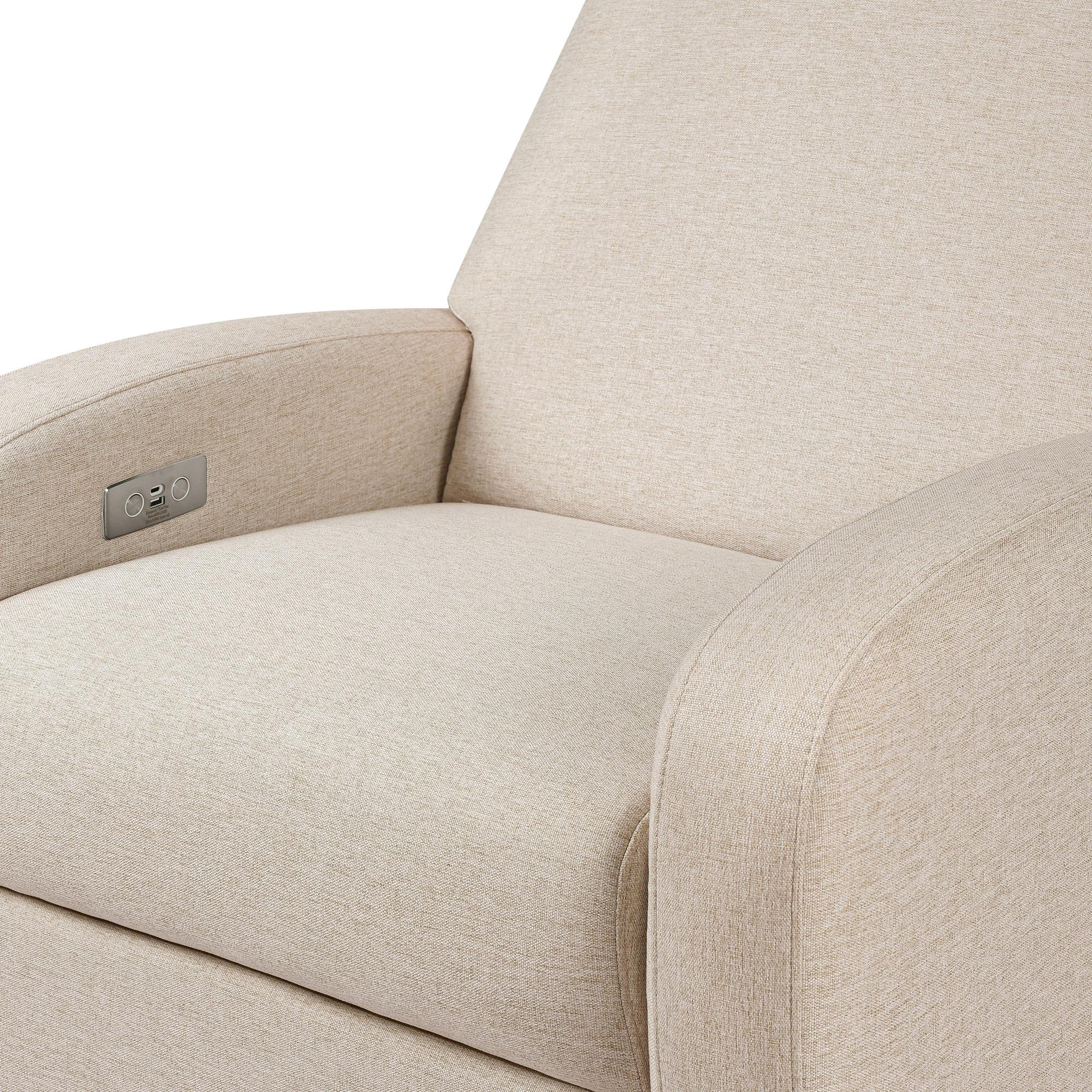 Babyletto Nami Electronic Recliner and Swivel Glider Recliner with USB port