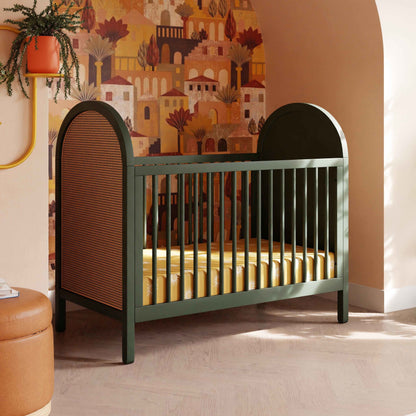 Babyletto Bondi Cane 3-in-1 Convertible Crib with Toddler Bed Conversion Kit - Twinkle Twinkle Little One