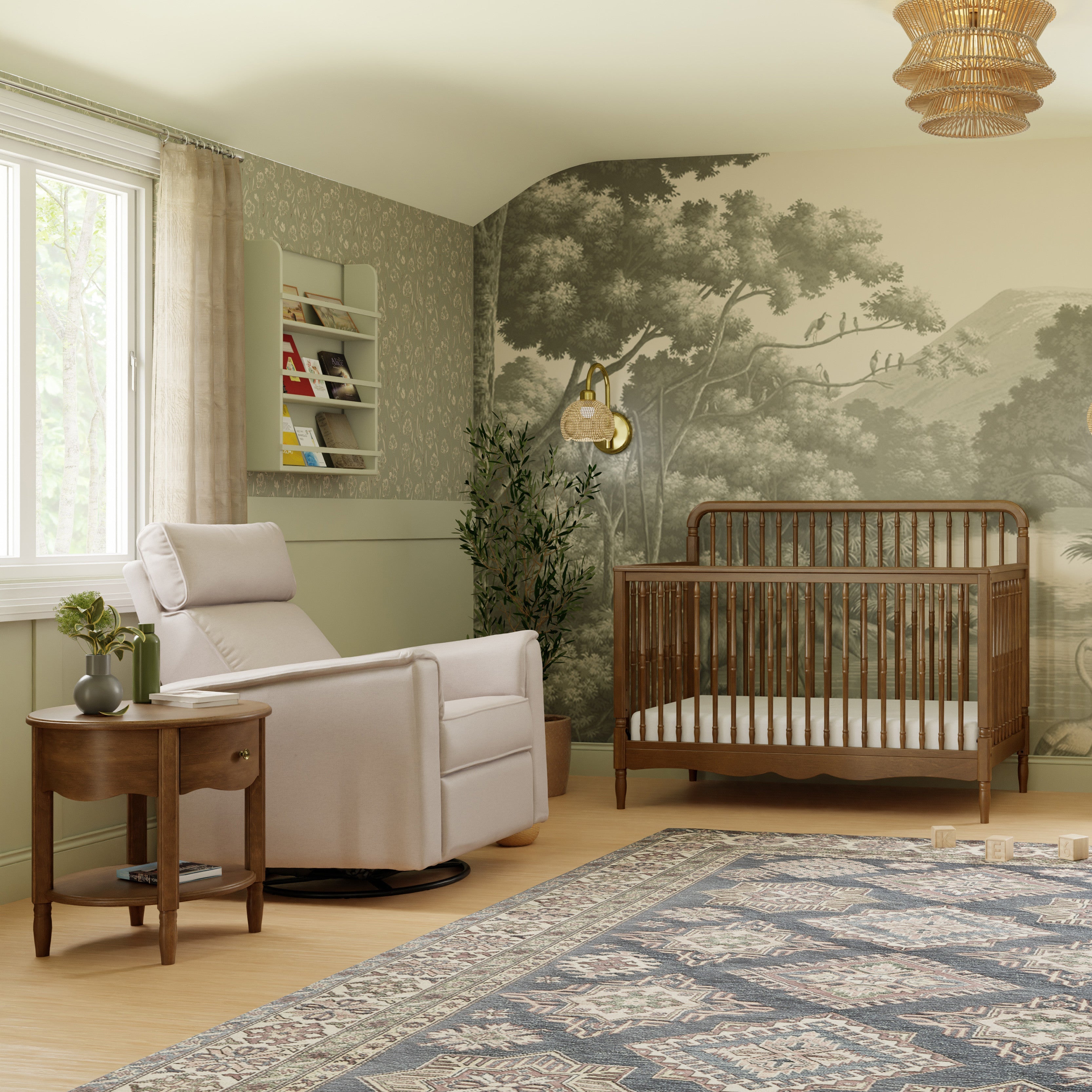 Namesake Liberty 4-in-1 Convertible Spindle Crib - Twinkle Twinkle Little One