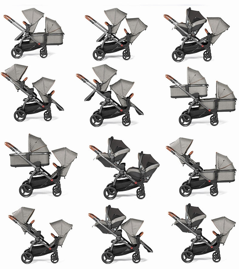 Agio by Peg Perego Z4 Complete Travel System Agio Grey Twinkle