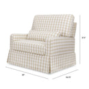 Namesake Crawford Pillowback Chair and a Half Comfort Swivel Glider - Twinkle Twinkle Little One