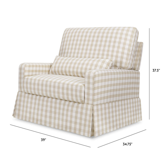Namesake Crawford Pillowback Chair and a Half Comfort Swivel Glider - Twinkle Twinkle Little One