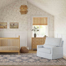 Namesake Crawford Pillowback Chair and a Half Comfort Swivel Glider - Twinkle Twinkle Little One