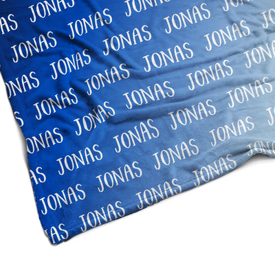 Sugar + Maple Plush Minky Fleece Personalized Blanket | Atmosphere Ombre - Twinkle Twinkle Little One