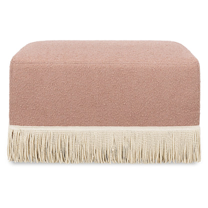 Namesake Crawford Gliding Ottoman | Boucle with Tassel Fringe