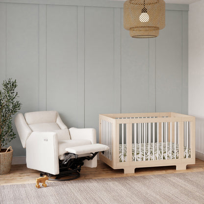 Babyletto Kiwi Plus Power Recliner and Swivel Glider with Power Adjustable Headrest and USB Port