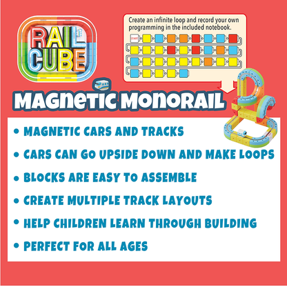 RAIL CUBE Magnetic Monorail Deluxe Set - Twinkle Twinkle Little One