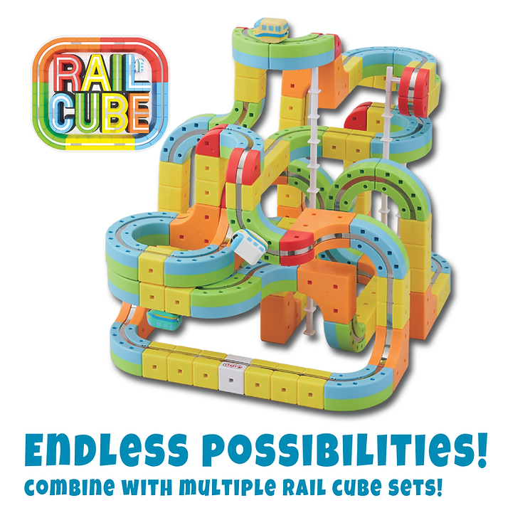 RAIL CUBE Magnetic Monorail Deluxe Set - Twinkle Twinkle Little One