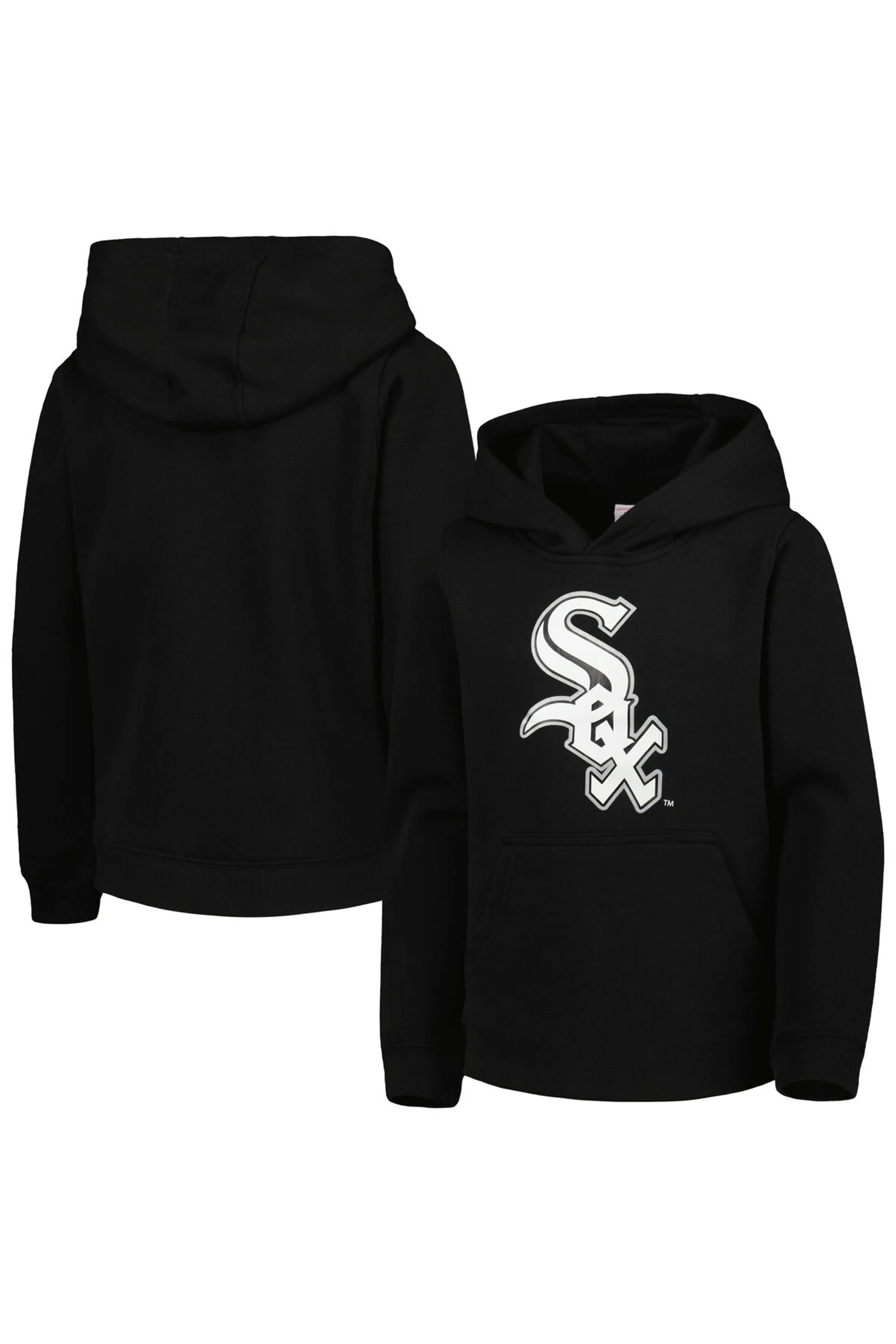 Black Chicago White Sox Team Primary Logo Pullover Hoodie