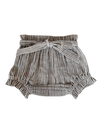 Striped Cotton Woven Baby Shorts - Twinkle Twinkle Little One