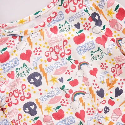 Girls Bamboo Steph Dress - Journal Doodle - Twinkle Twinkle Little One