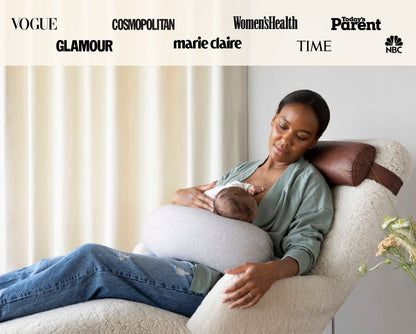 BBHugMe Nursing Pillow - Grey Melange - Twinkle Twinkle Little One