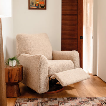 Babyletto Sunday Power Recliner and Swivel Glider in Shearling - Twinkle Twinkle Little One