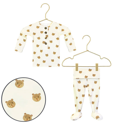 Lou Lou & Company Teddy Top + Bottoms Set - Twinkle Twinkle Little One