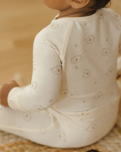 Bamboo Zip Footie - Bears - Twinkle Twinkle Little One