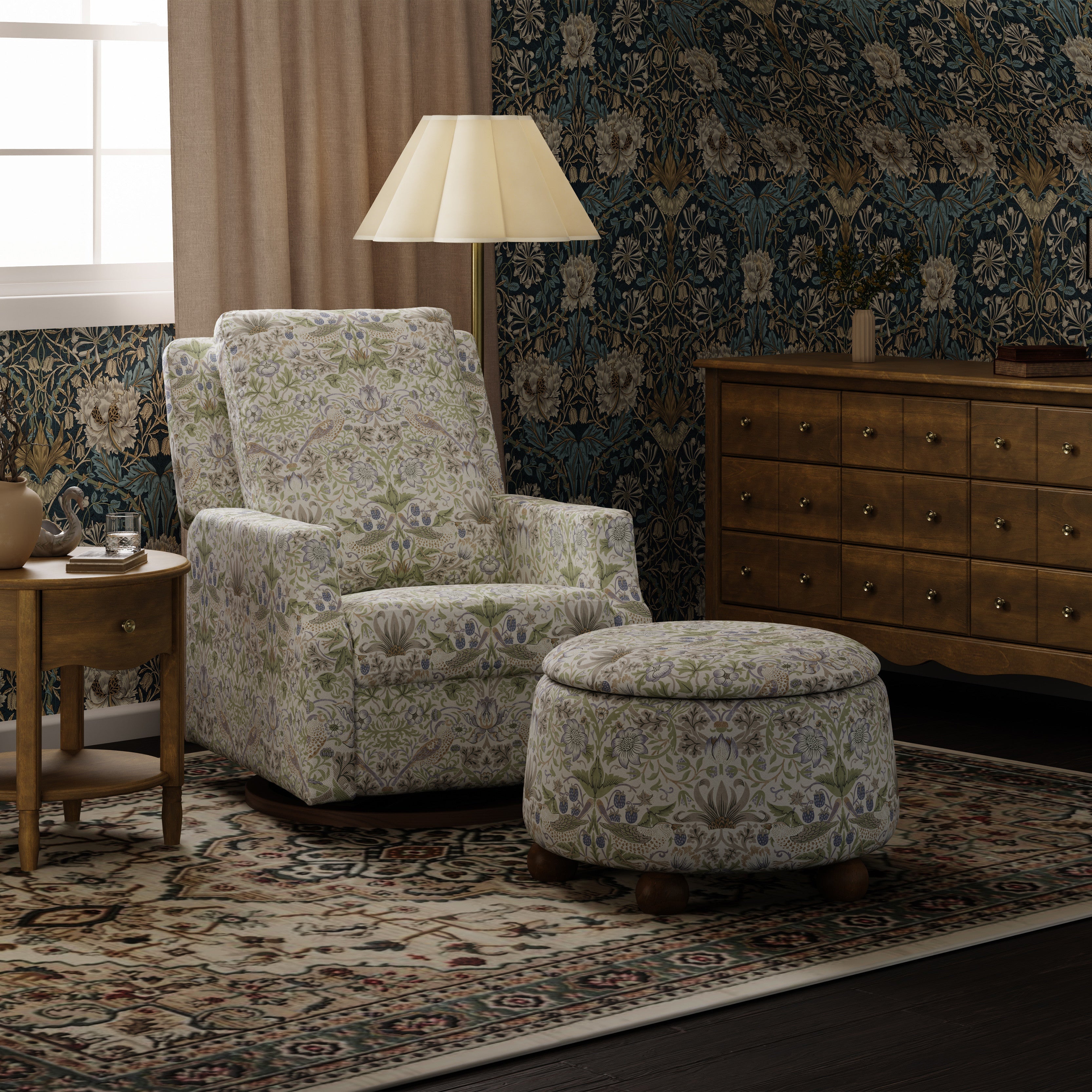 Morris & Co. x Namesake Tuffet Storage Ottoman