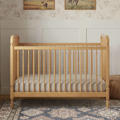 Namesake Liberty 3-in-1 Convertible Spindle Crib with Toddler Bed Conversion Kit