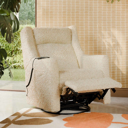 Babyletto Kiwi Deluxe Power Recliner & Swivel Glider with Heat and Massage