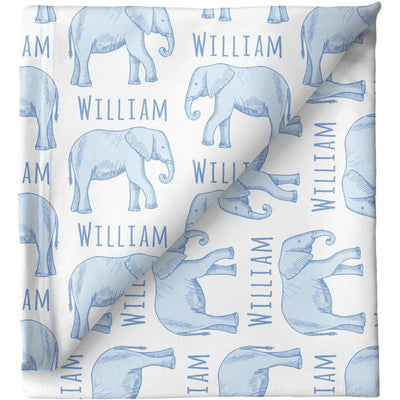Sugar + Maple Personalized Stretchy Blanket | Elephant - Twinkle Twinkle Little One