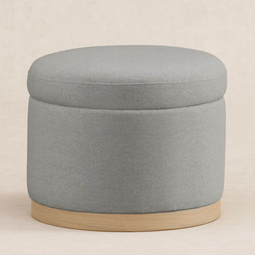 Babyletto Naka Storage Ottoman in Eco-Performance Fabric | Water Repellent & Stain Resistant - Twinkle Twinkle Little One
