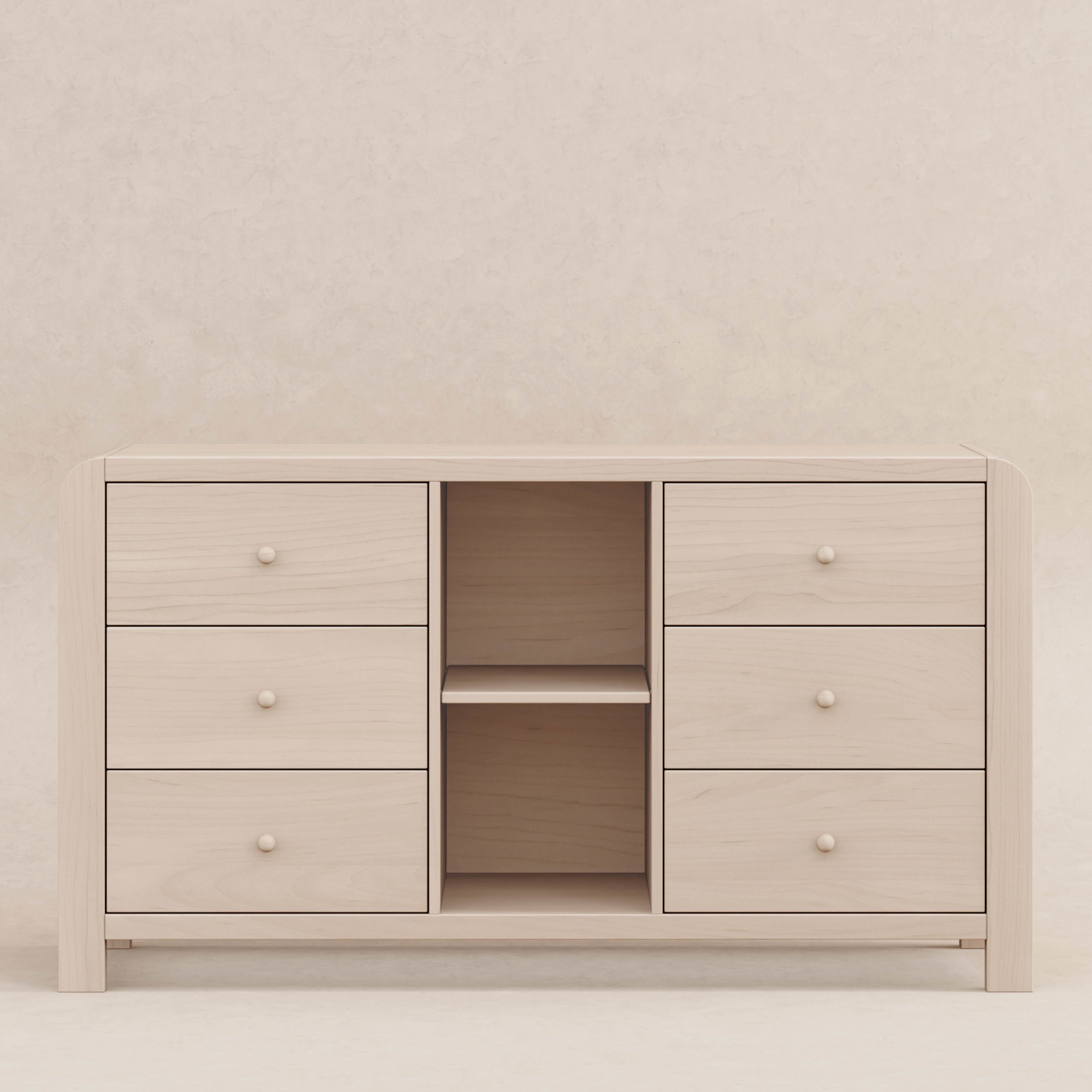 Babyletto TipToe 6-Drawer Extra Wide Dresser with Cubbies (62")