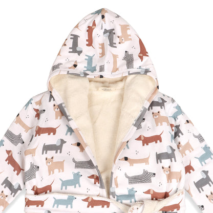 Dog Baby Hooded Organic Jersey Bathrobe - Twinkle Twinkle Little One
