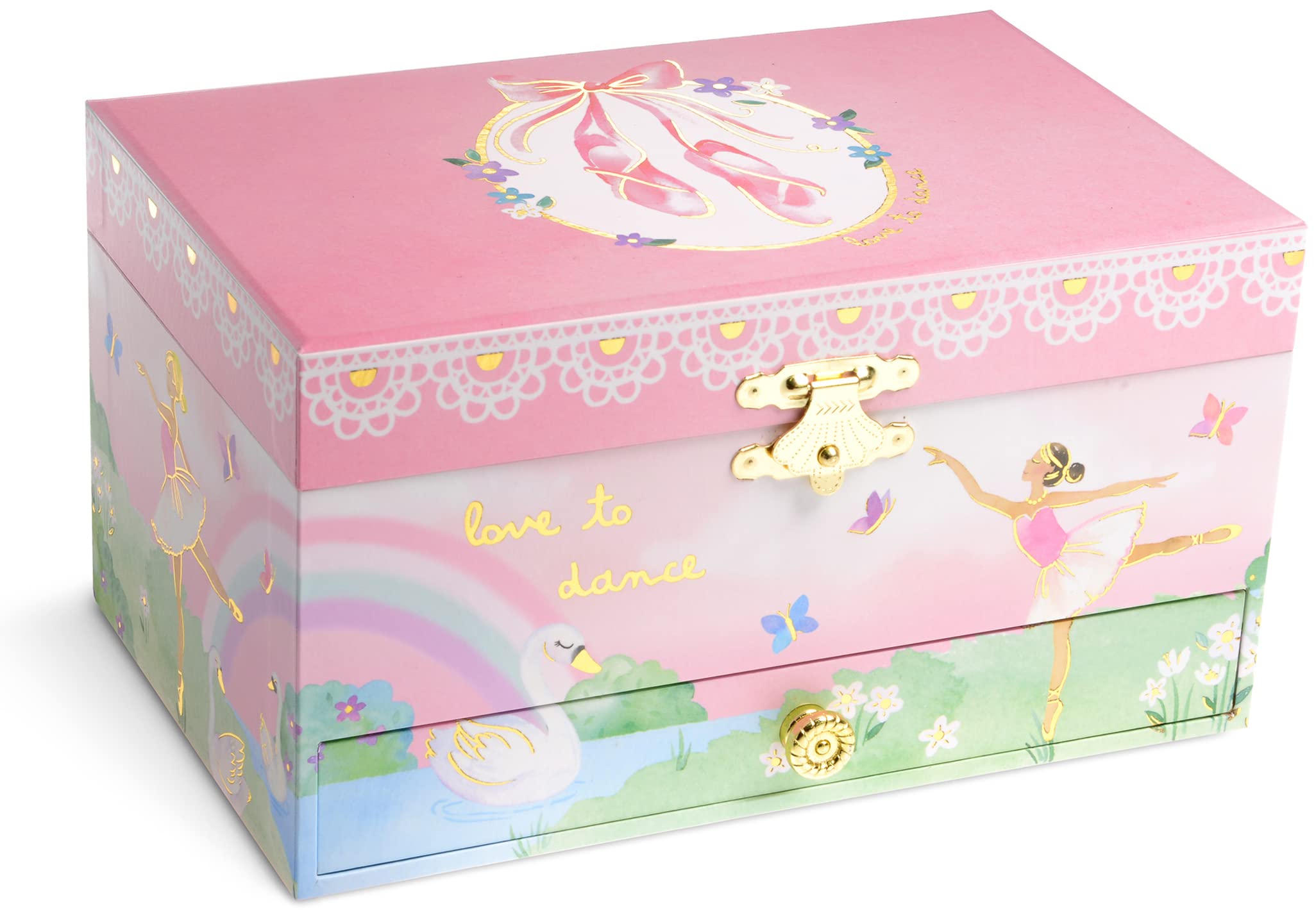 Rainbow Ballerina 1 Drawer Musical Jewelry Box & Jewelry Set - Twinkle Twinkle Little One
