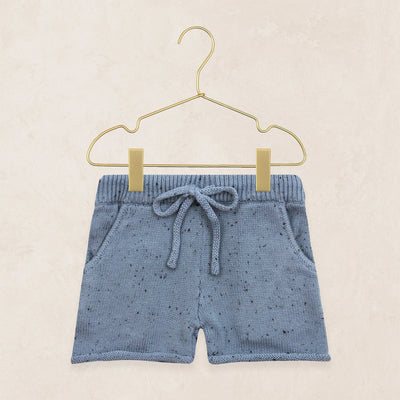 Lou Lou & Company KNIT SHORT SLEEVE TEE & KNIT SHORTS Set - Cadet SPECKLE - Twinkle Twinkle Little One