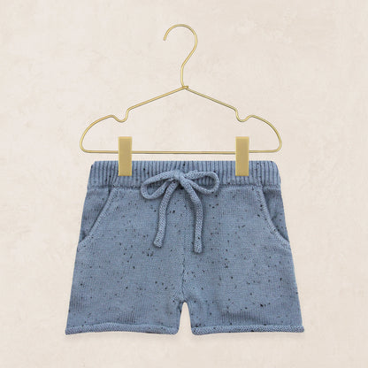 Lou Lou & Company KNIT SHORT SLEEVE TEE & KNIT SHORTS Set - Cadet SPECKLE - Twinkle Twinkle Little One