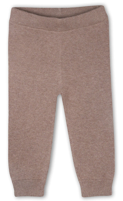 Shawl Collar Cable Knit Baby Cardigan Sweater & Pant Set - Stone & Cocoa Heather - Twinkle Twinkle Little One