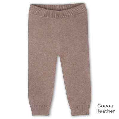 Wild & Free Embroidered Chunky Knit Baby Pullover Sweater & Pant Set - Cocoa Heather - Twinkle Twinkle Little One