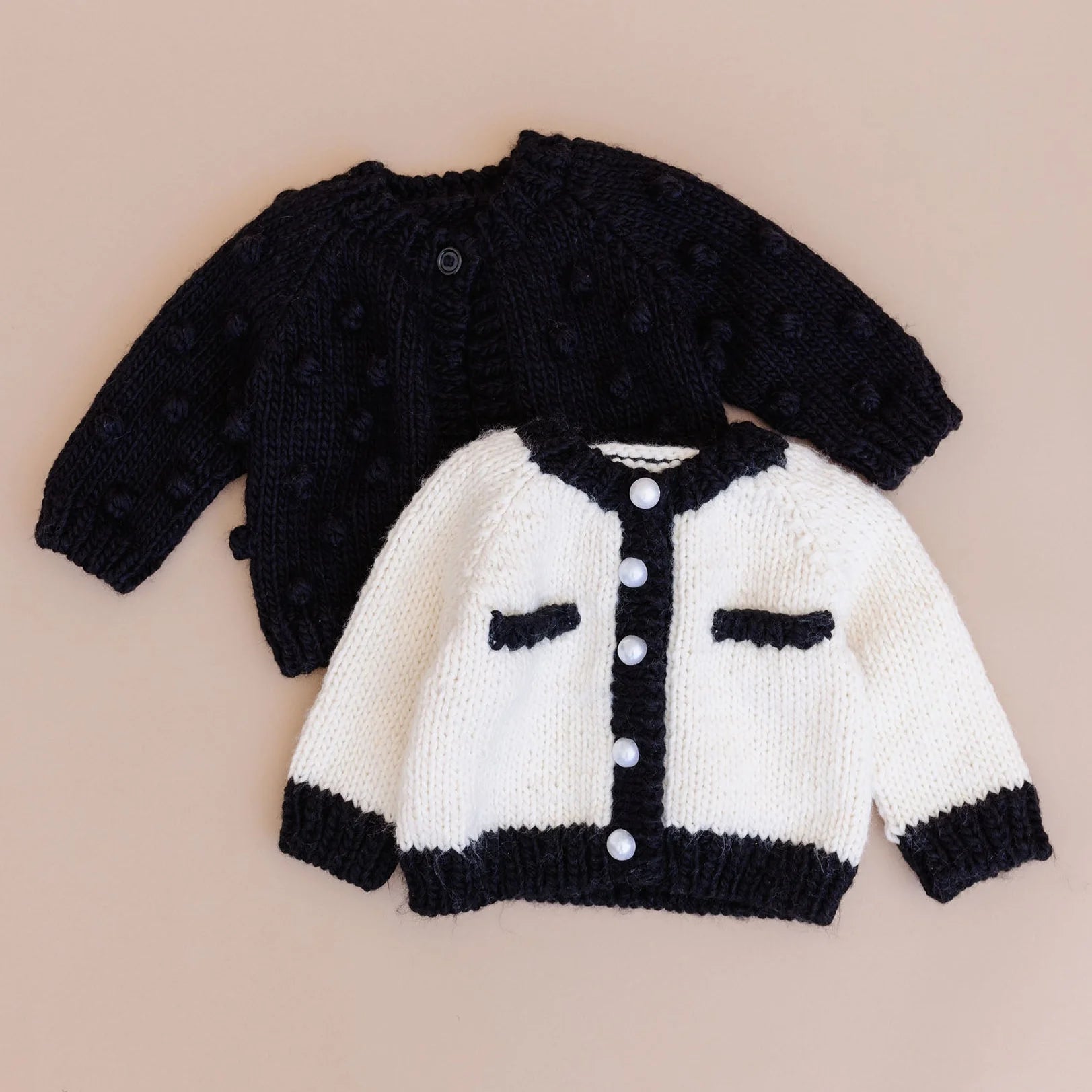 Coco Cardigan - Cream & Black - Twinkle Twinkle Little One