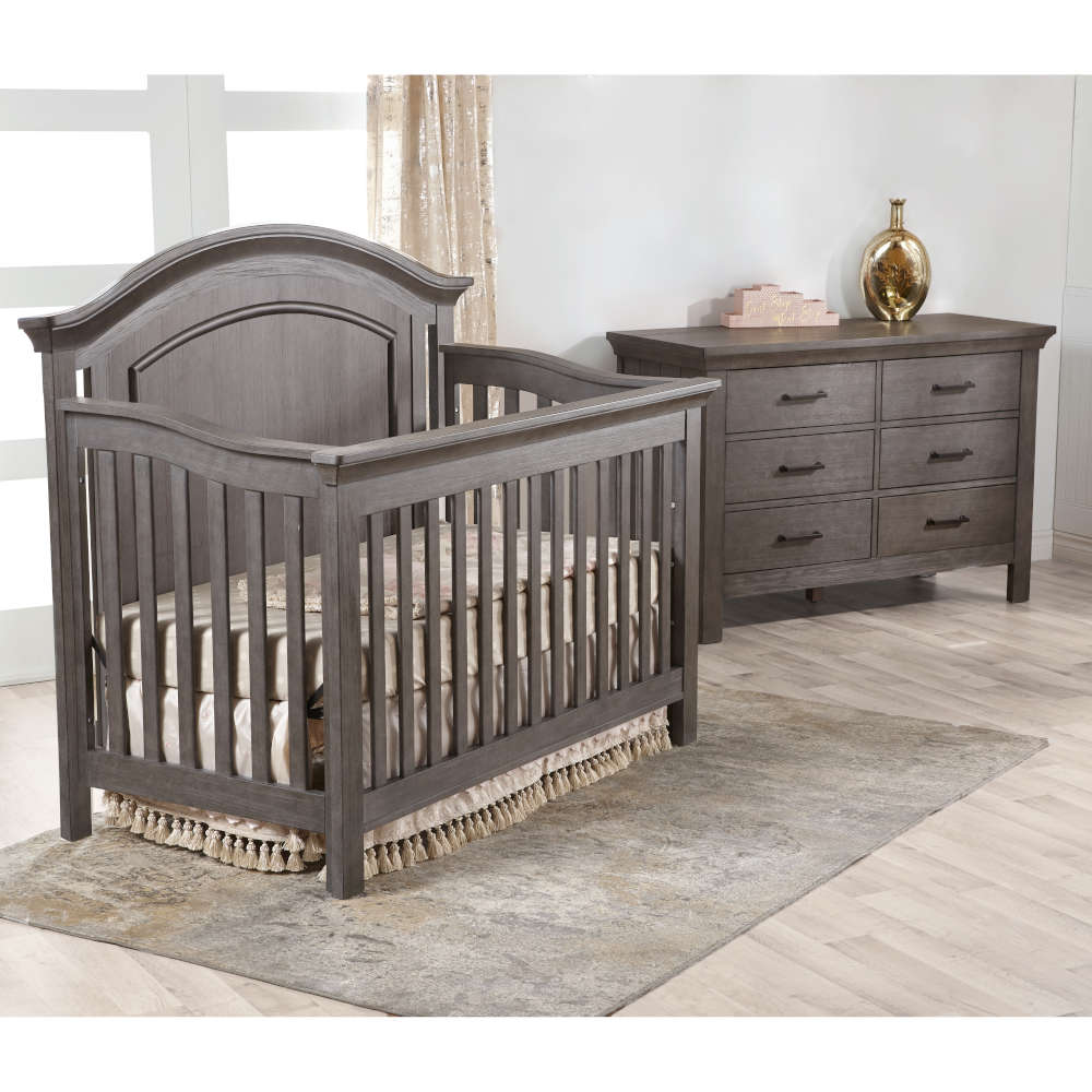 Pali Como Arch Forever Crib + Double Dresser Set - 0