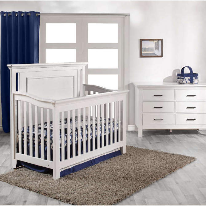 Pali Como Forever Crib + Double Dresser Set - 0