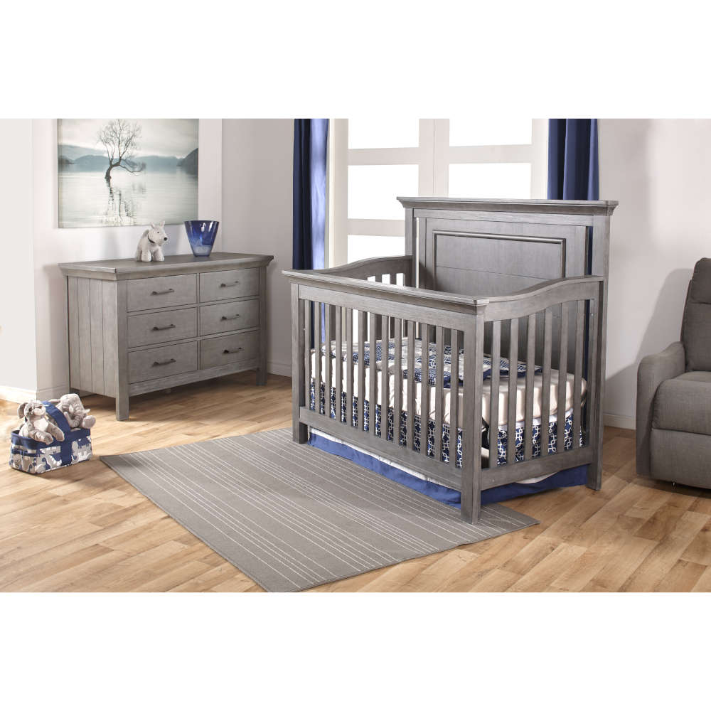 Buy distressed-granite Pali Como Forever Crib + Double Dresser Set