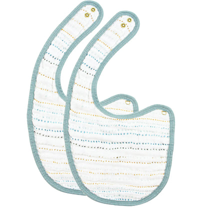 Lou Lou & Company Pattern Cloud Muslin Bib 2 Pack - Twinkle Twinkle Little One