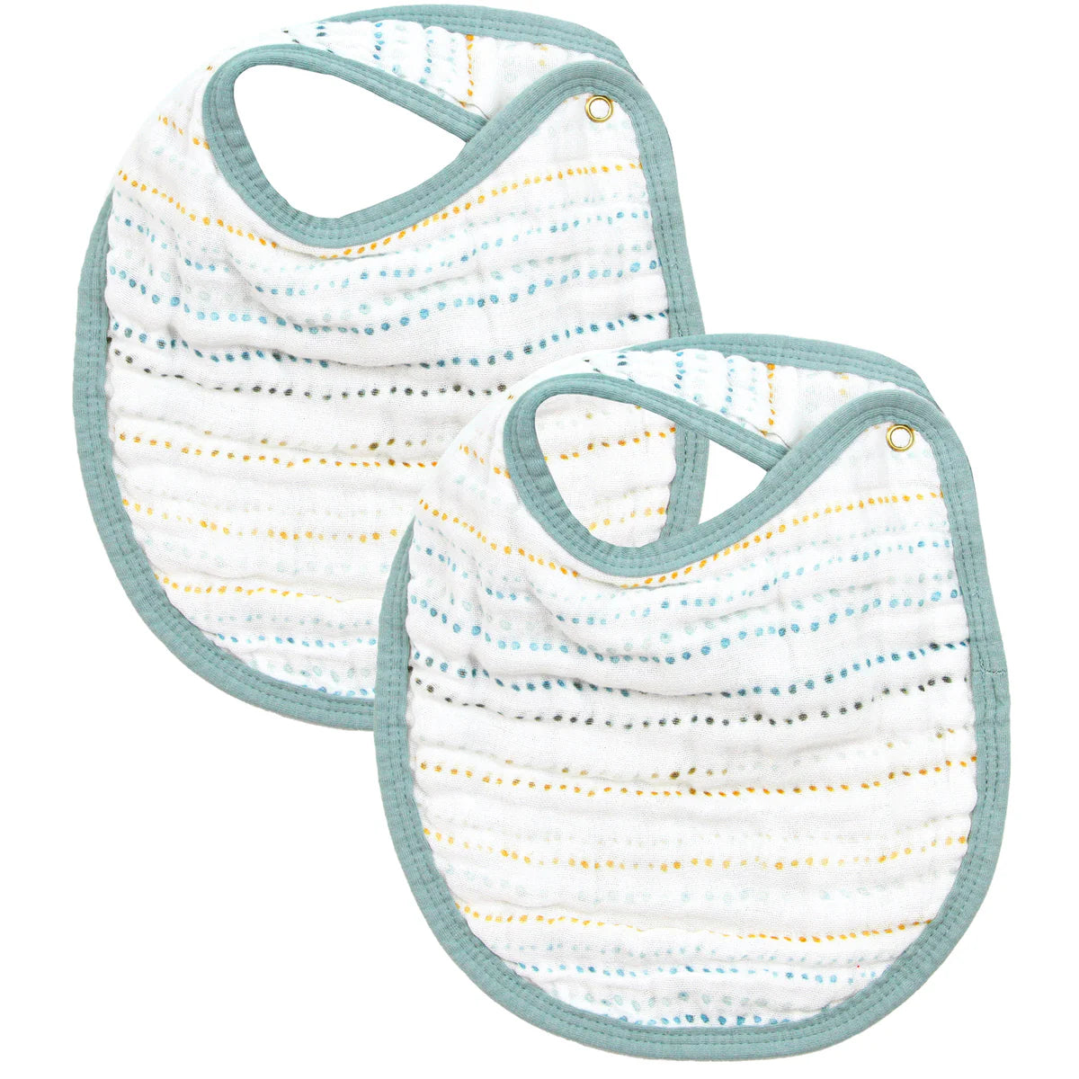 Lou Lou & Company Pattern Cloud Muslin Bib 2 Pack - Twinkle Twinkle Little One