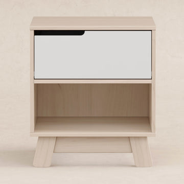 Buy washed-natural-white Babyletto Hudson Nightstand with USB Port